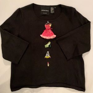 Michael Simon sweater…..size Medium….Dress, purse, heels & lipstick!